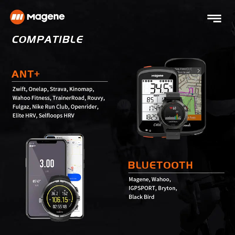 Capteur de fréquence cardiaque Magene Mover H64