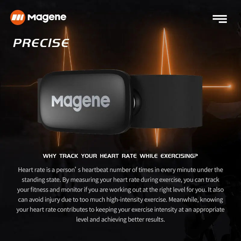 Capteur de fréquence cardiaque Magene Mover H64